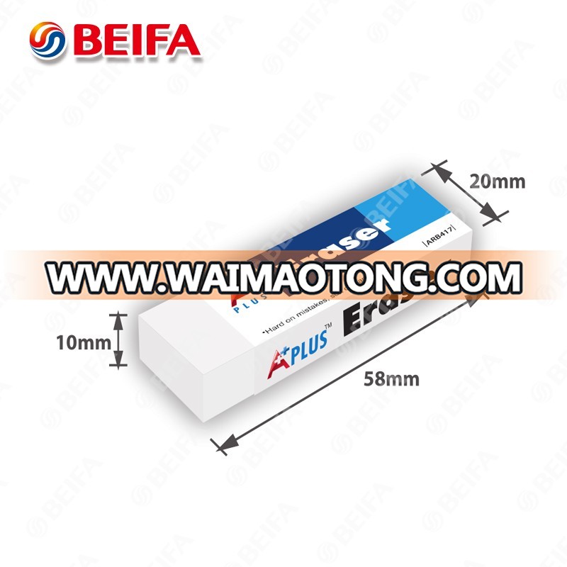 beifa brand cheap price promotional school students pencil rubber eraser professional office White eraser